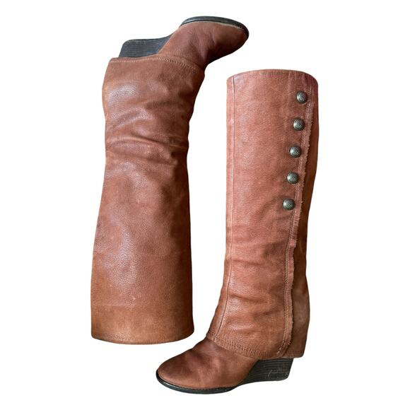 Vince Camuto Almay Whiskey Suede Knee High Boot size 8 - Picture 9 of 16